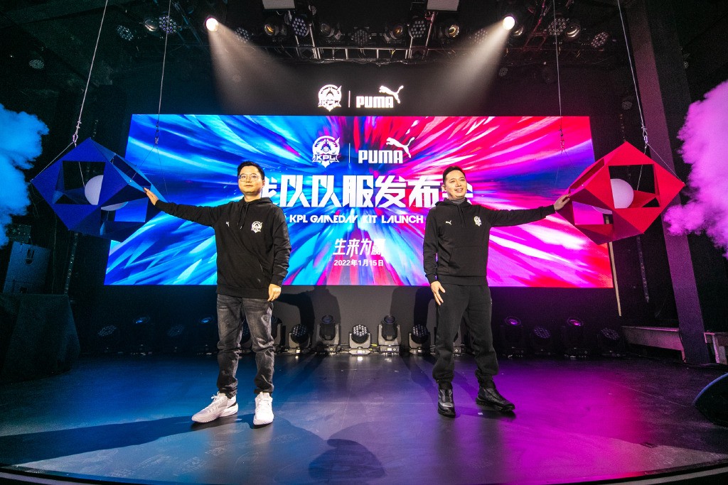 puma2022kpl战队队服发布会,一诺puma穿搭