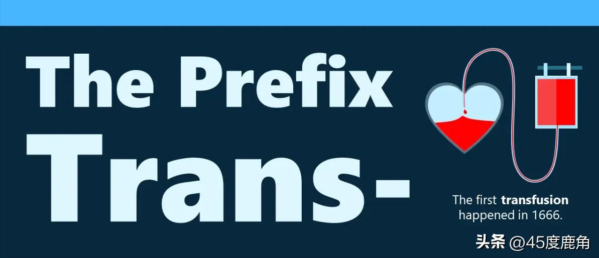 含trans的前缀,词根是trans的词汇