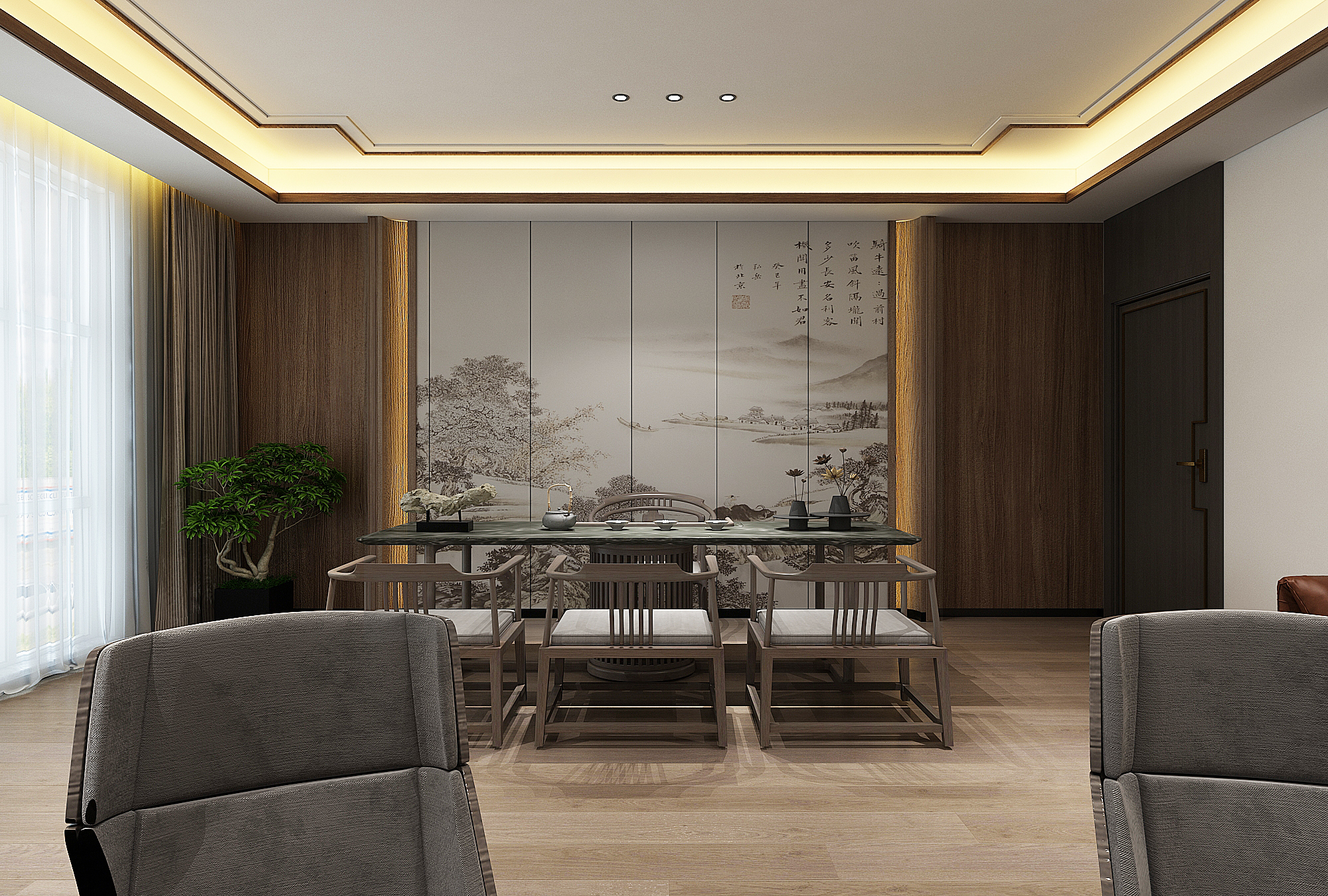 银川办公室设计装修公司|银川万熙服饰办公室设计装修方案鉴赏