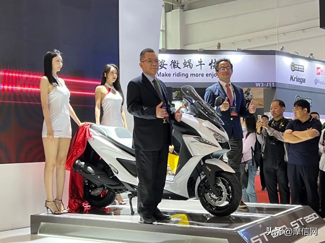 北京摩博会光阳st250试驾,北京摩展光阳krv150