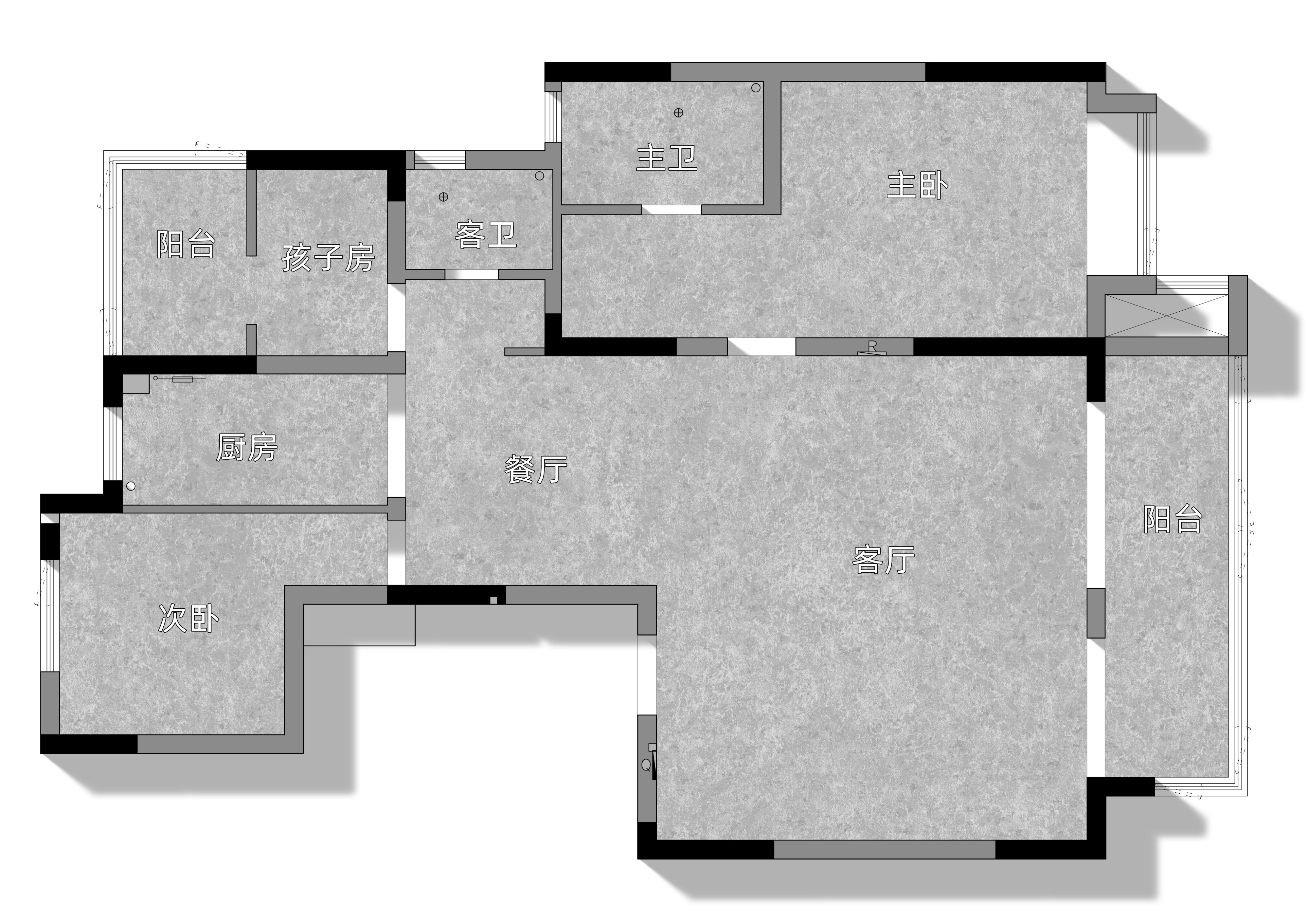 开间4米做满墙和不做满墙的区别,客厅开间2.5米适不适合做满墙