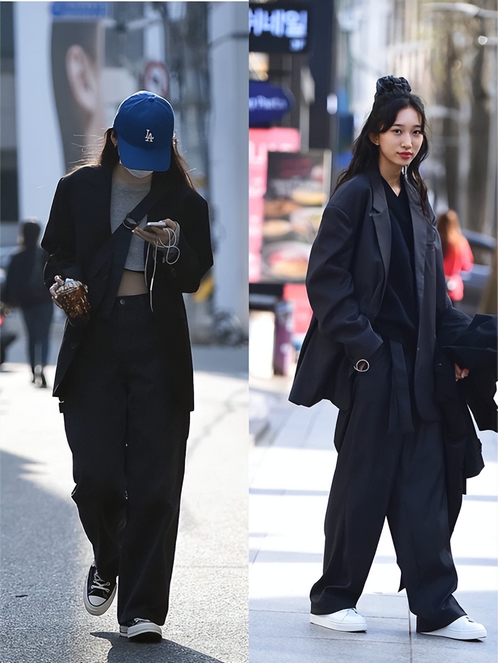 韩国街拍穿搭秋冬,韩国街拍个个时髦又高级