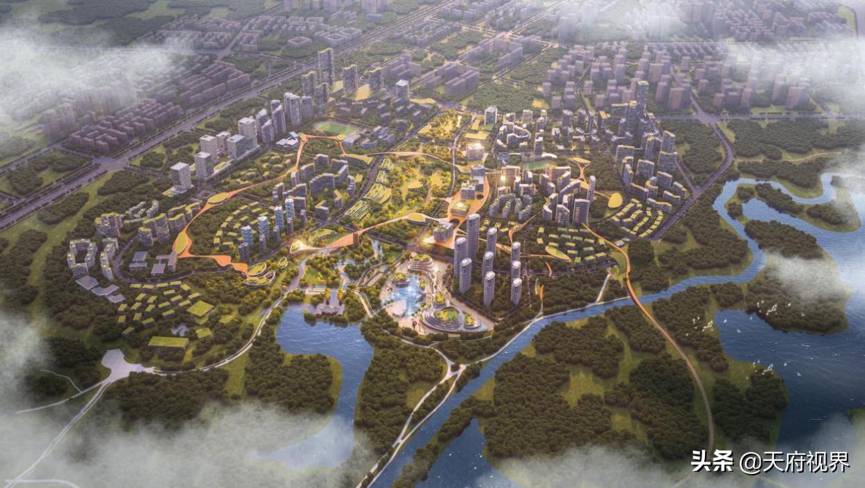 青龙湖国际未来社区,成都北湖未来公园社区规划图