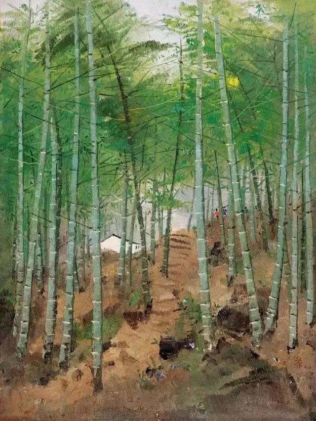 画画难画,吴冠中的竹画作品欣赏