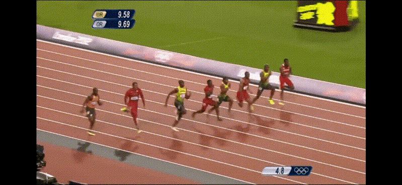 世界百米五虎vs中国百米五虎,男子百米十大最佳纪录