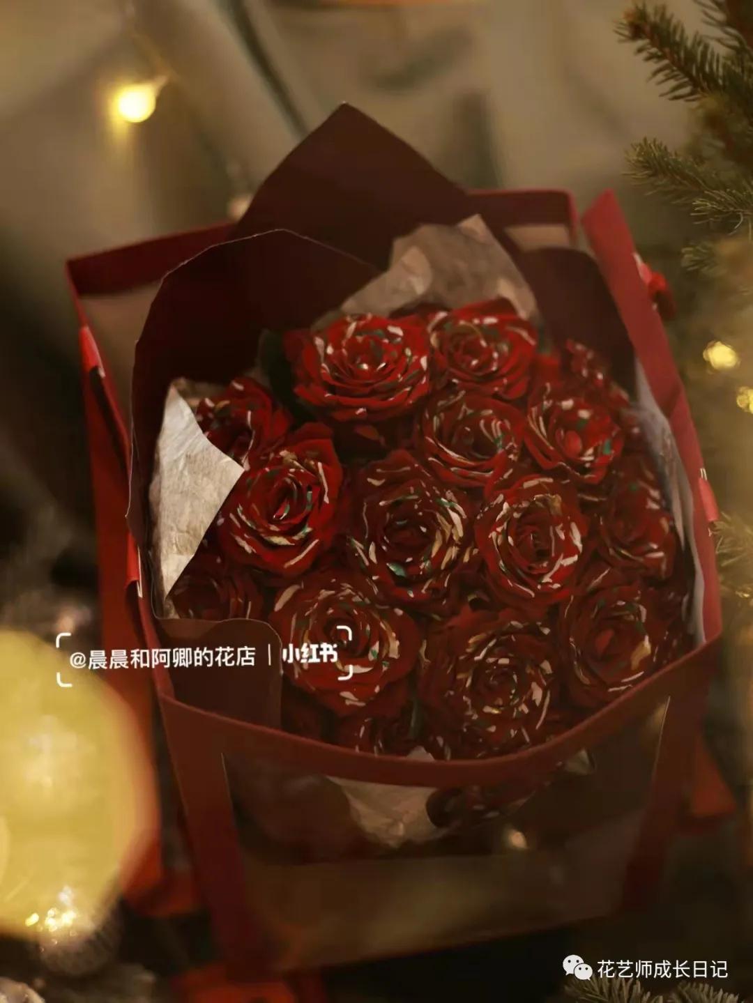 100朵玫瑰样式,圣诞限定玫瑰花
