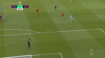 曼城丁丁精彩进球,曼城利物浦2-2萨内进球