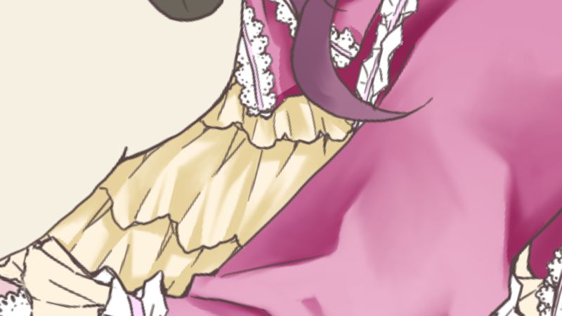 花边褶皱怎么画,procreate褶皱花边