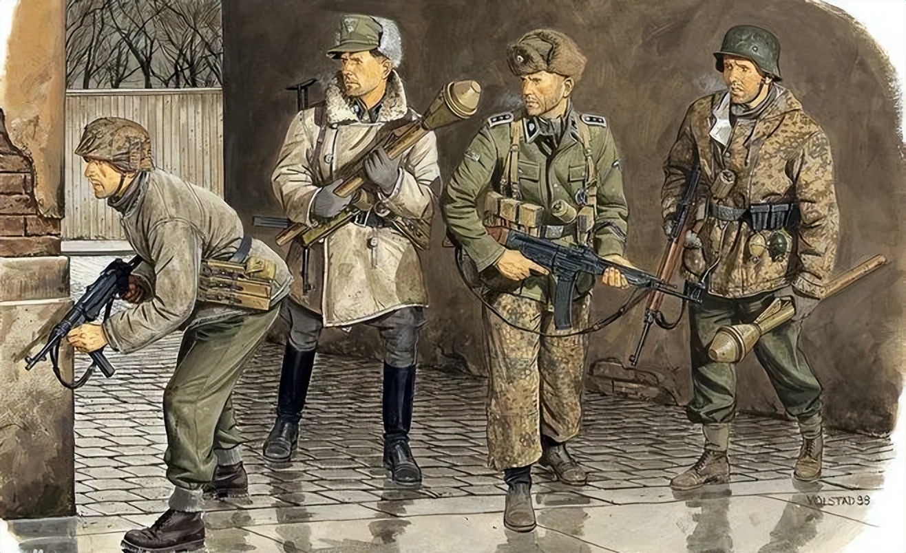 二战德军彩照图,二战德军坦克彩绘图片