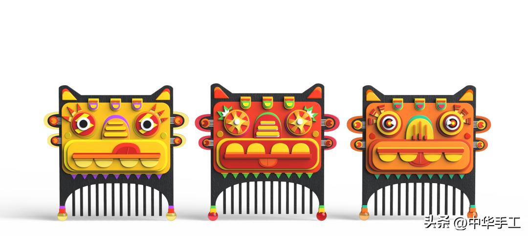 木梳简单设计图,手工木梳设计