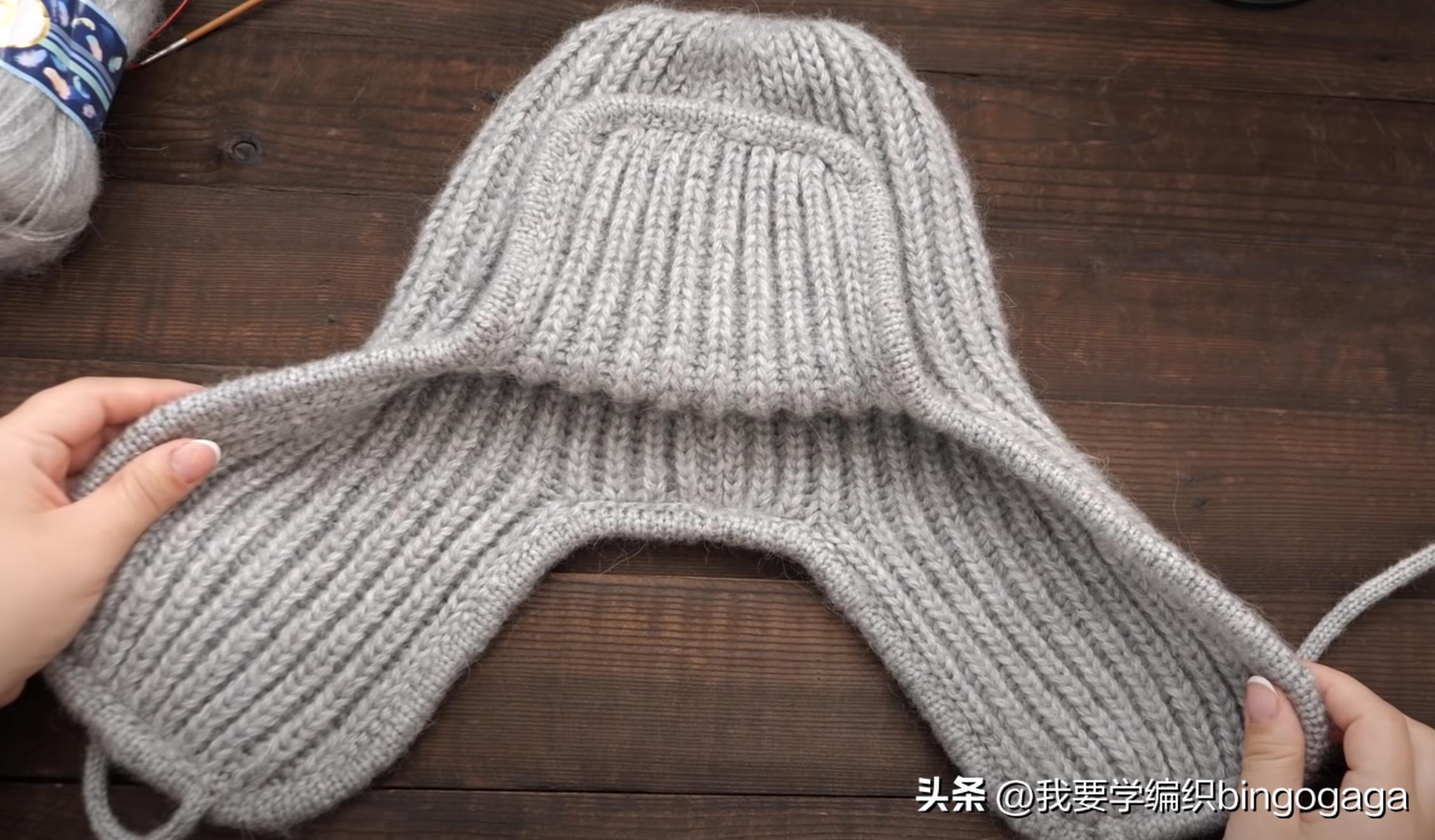 简单的女冬风雪帽编织,秋冬大帽檐帽子编织