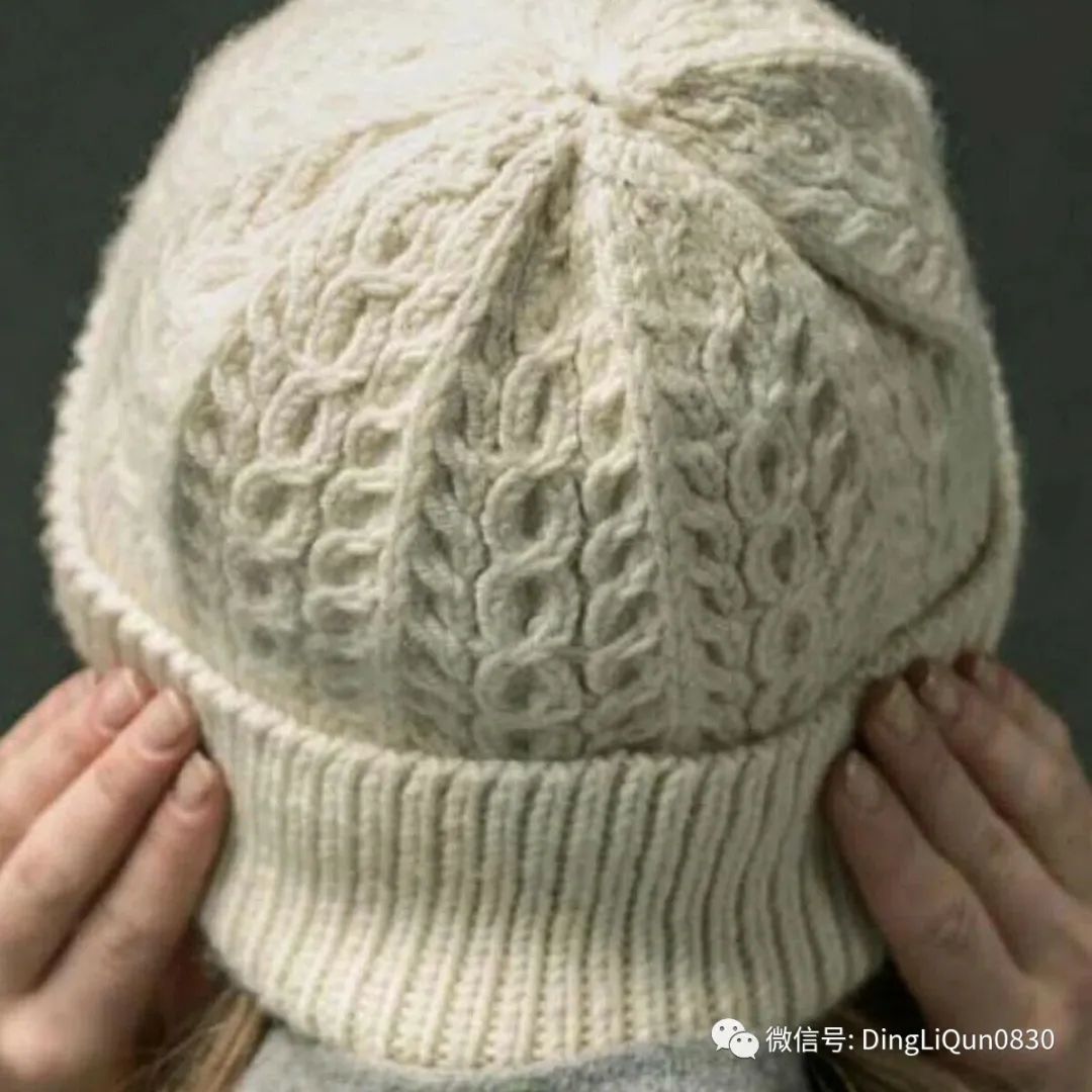钩冬天帽子图解,冬天针织帽子的织法