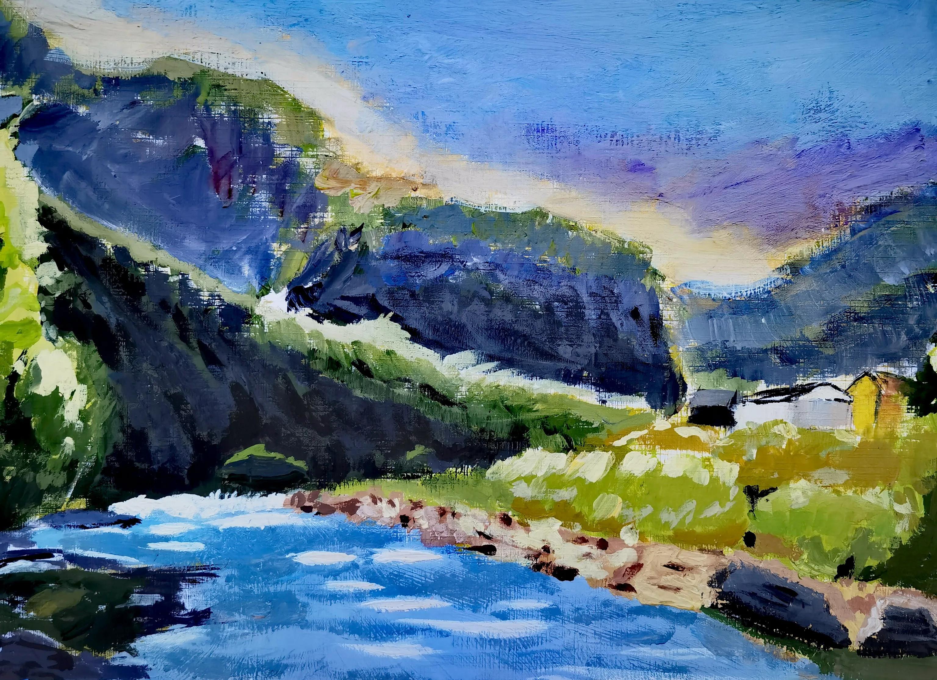 叶县迎国庆书画展,叶县融通实验高中国庆画展