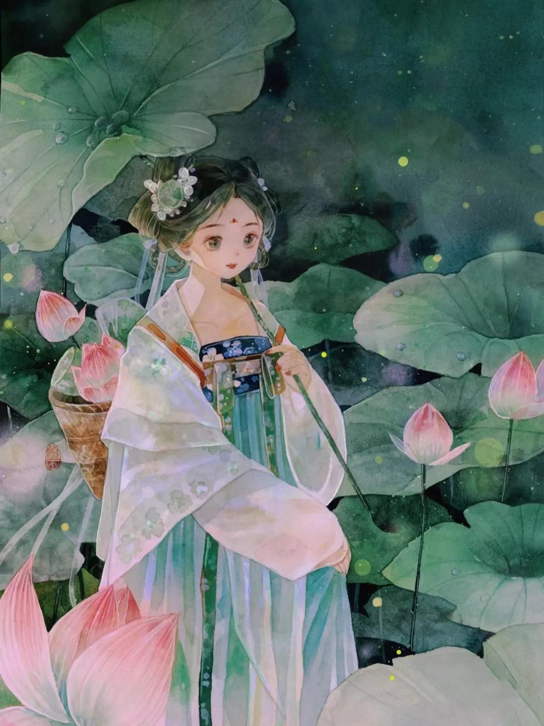 关于采莲的诗句,采莲诗词大全100首