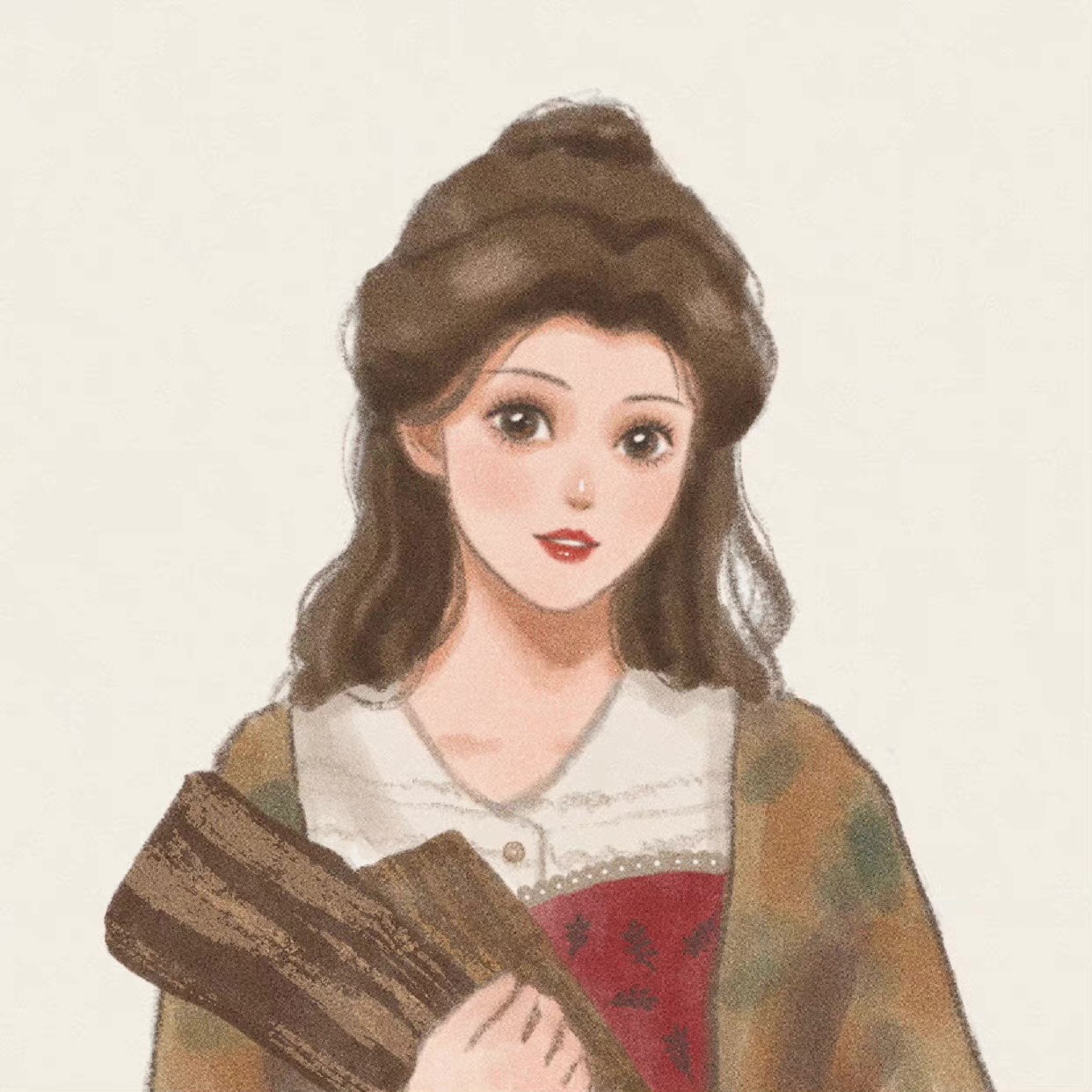 迪士尼公主头像闺蜜手绘可爱卡通,女孩儿闺蜜头像五人迪士尼公主款