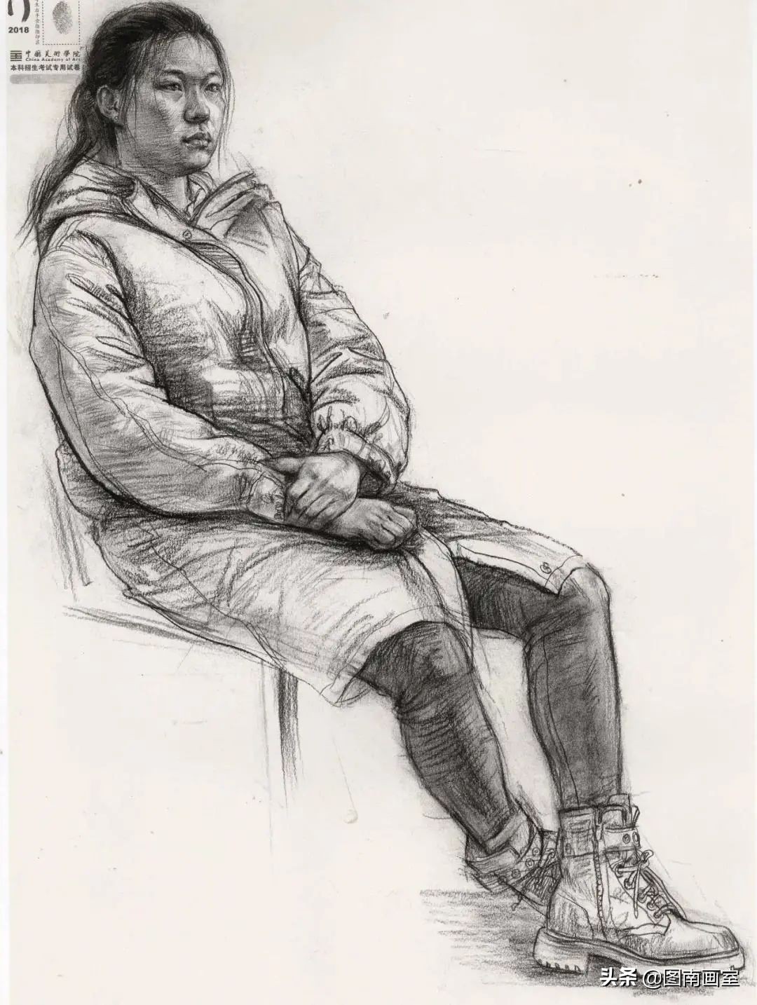 中国美术学院素描头像高分作品,全国素描高分作品