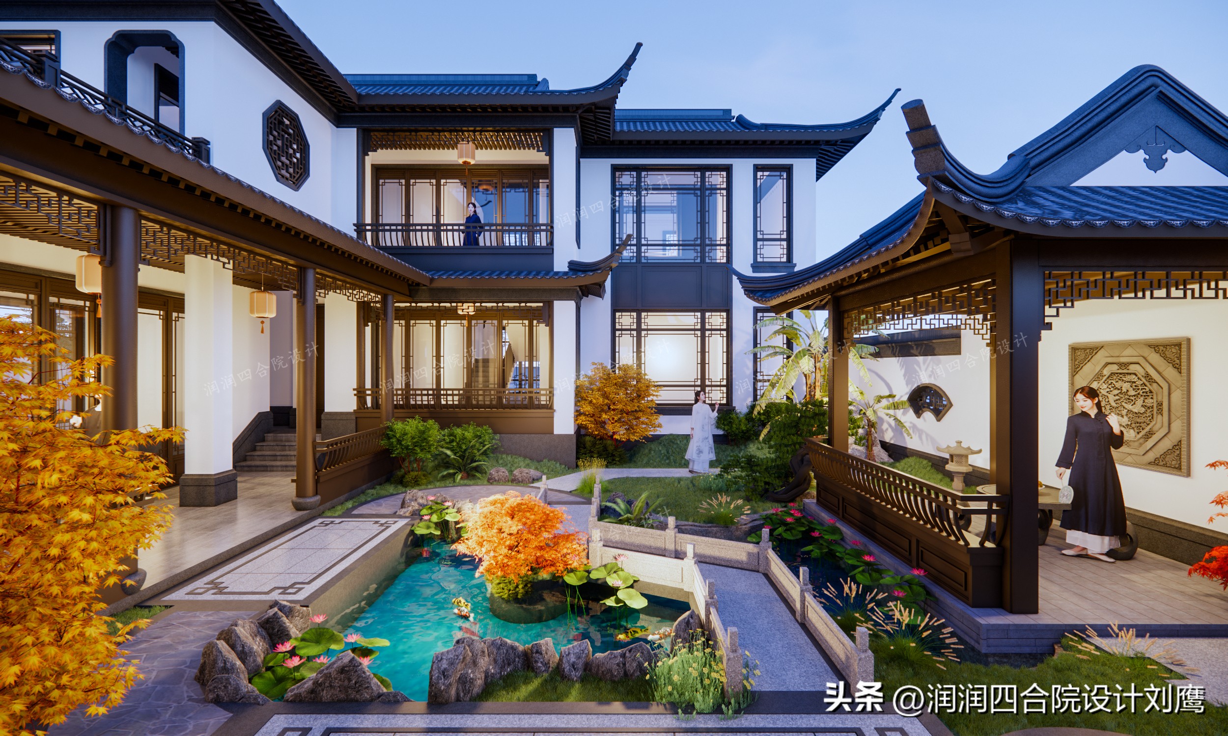 2000平米中式四合院别墅设计,苏式四合院别墅设计图