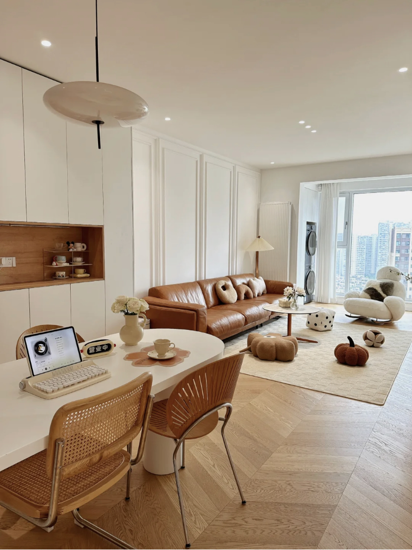 湖北夫妇拒绝“过度装修”，把114㎡家装得堪称教科书，太高级了