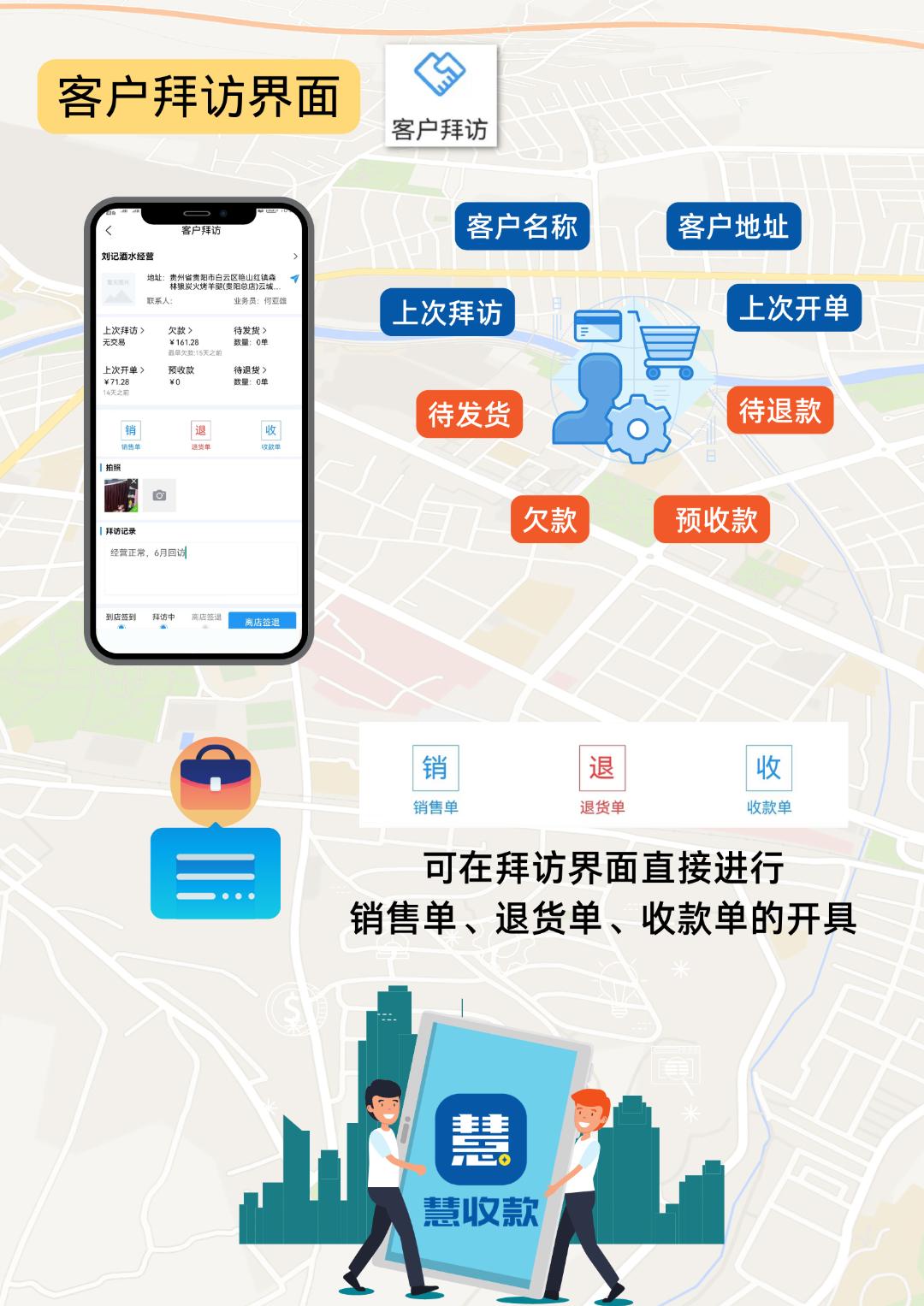 无拜访，不销售！慧收款APP客户拜访功能详解
