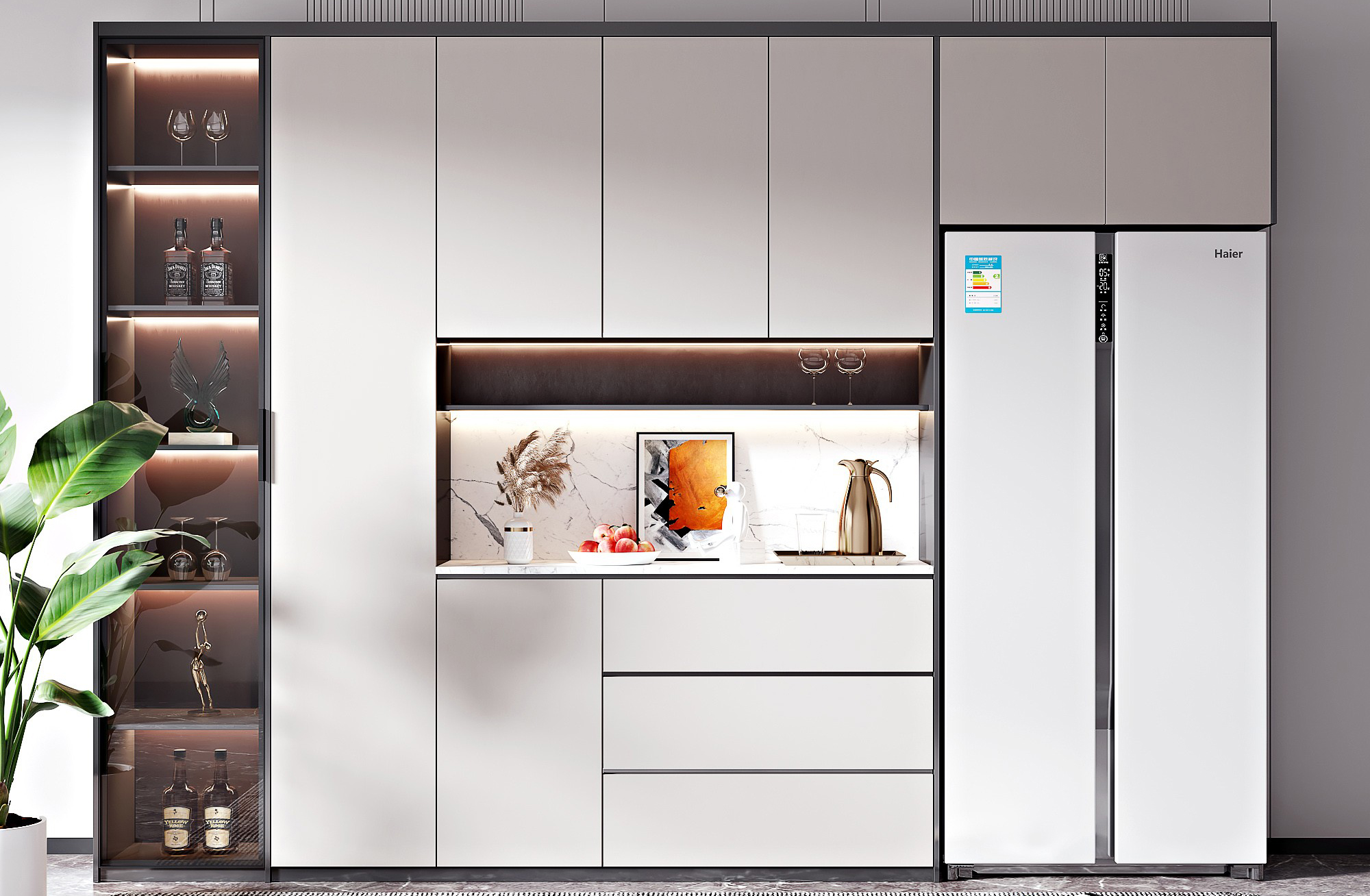 15款嵌入冰箱的餐边柜、酒柜