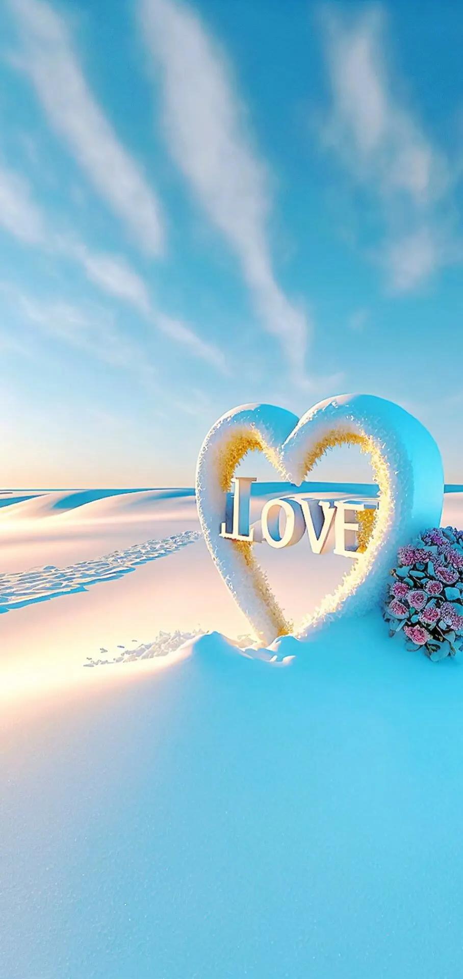 唯美心形壁纸高清图文,唯美爱心壁纸图片大全