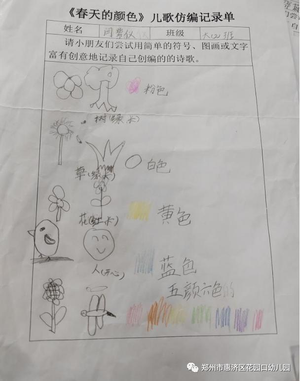 时光恰好遇见春天—郑州市惠济区花园口幼儿园大二班春天课程故事