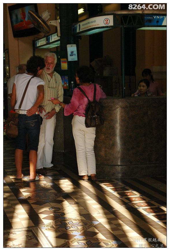 越南旅游者胡志明,胡志明市百年邮局