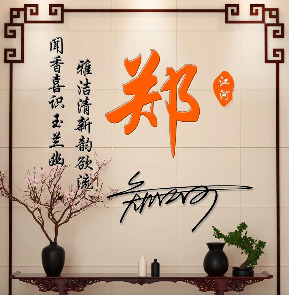 3d大气励志签名版微信姓氏头像,个性签名姓氏微信头像设计