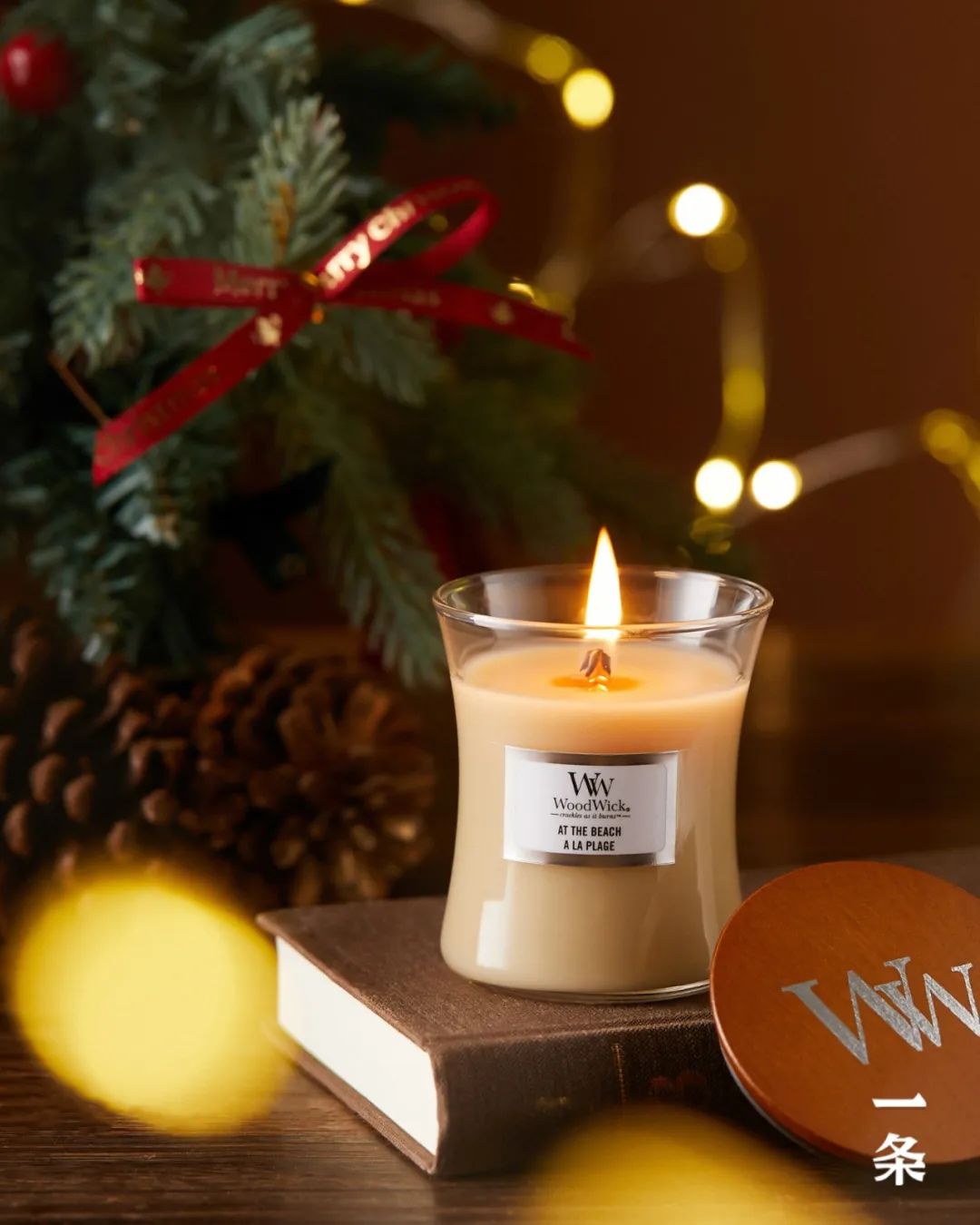 自带木柴燃烧白噪音，WoodWick香薰蜡烛礼盒，一次领略三重香气
