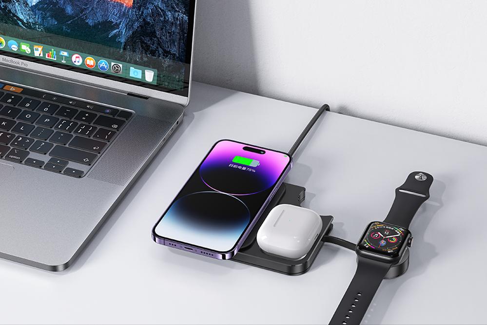 三合一充电器可以一起充吗,瑞特克三合一磁吸无线充