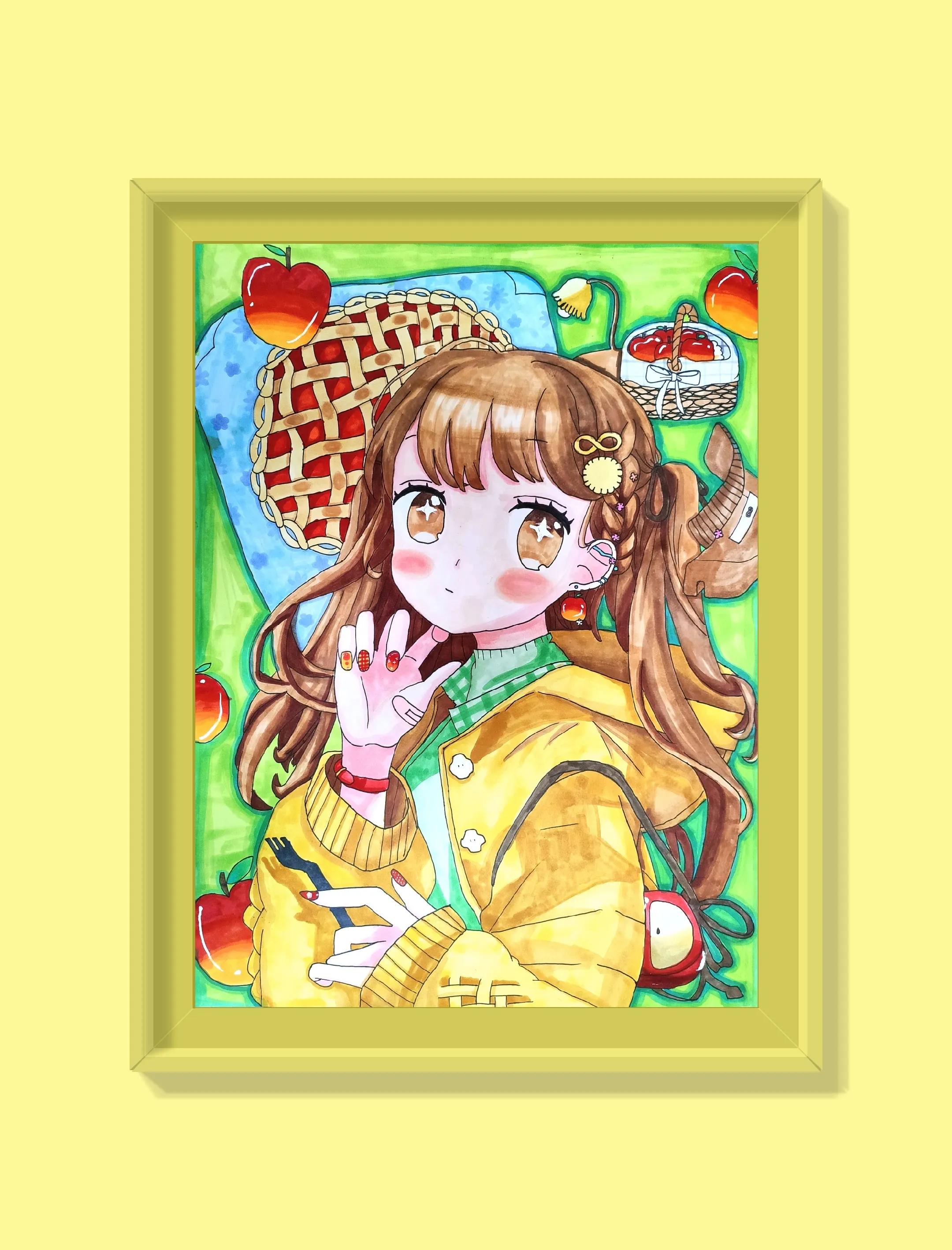 绘画作品创意7-13岁漫画,9-12岁美术漫画