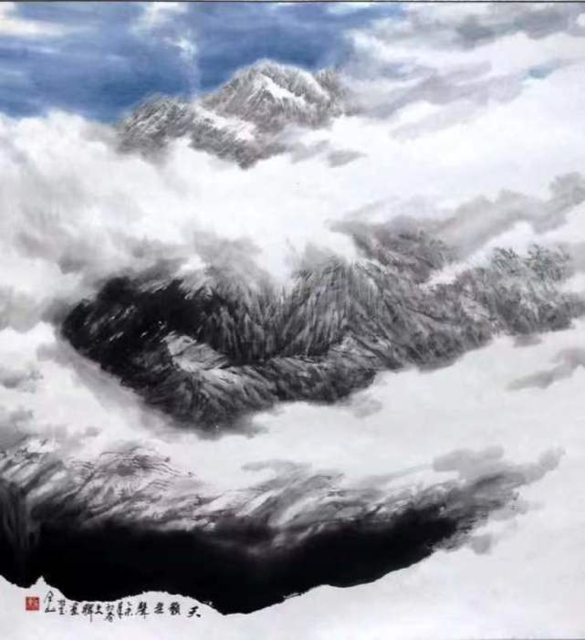 陈文人物画作品,国画作品欣赏陈文士