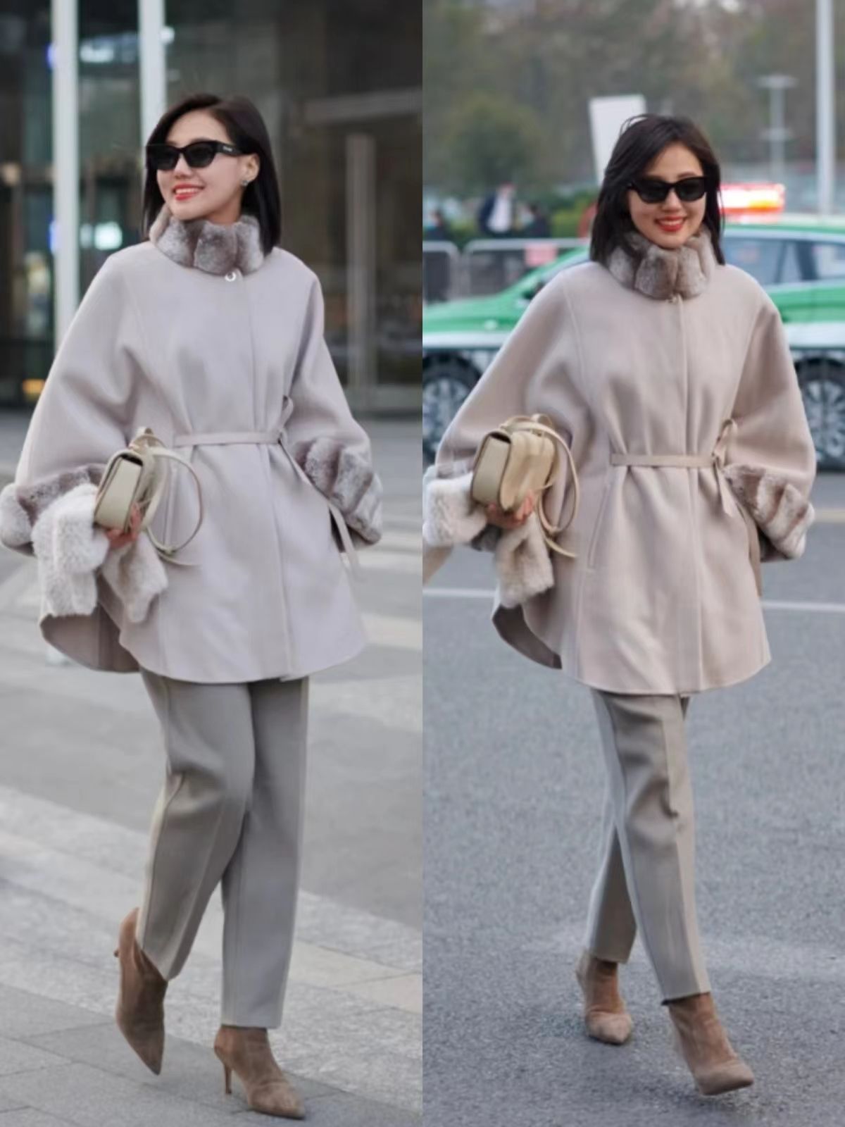 大衣穿搭小个子中长款,适合小个子穿的大衣长款