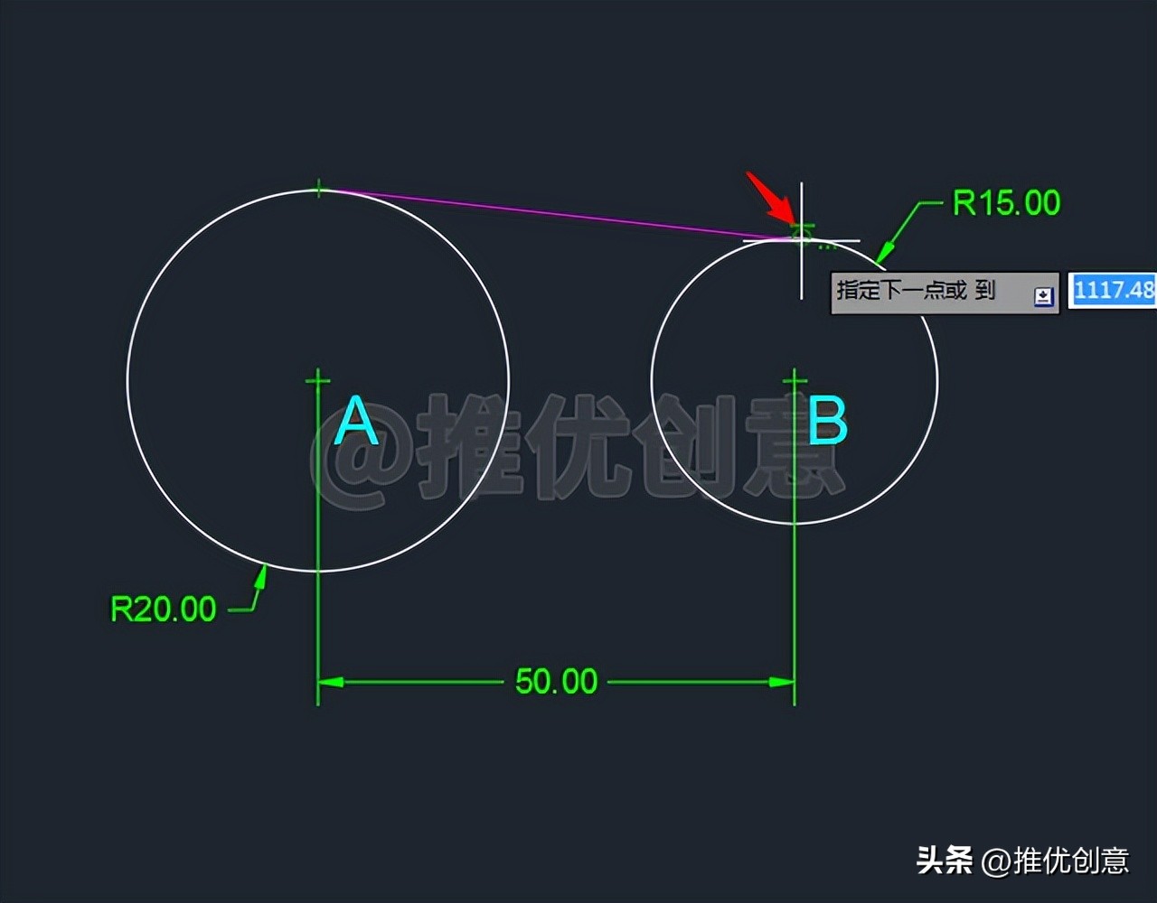cad制图等分初学入门,cad如何使用等分功能画图