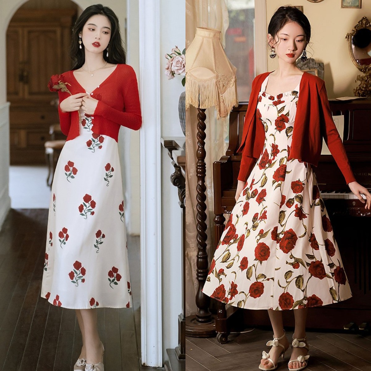 夏天时尚碎花裙,今夏最流行的碎花裙