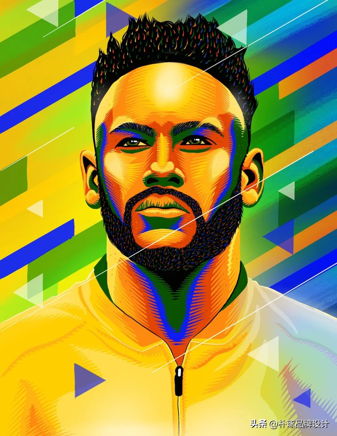 足球运动员手绘图,足球运动员海报设计