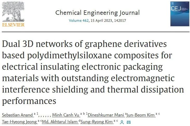具有优异的散热性能的双三维网络结构的石墨烯基复合材料