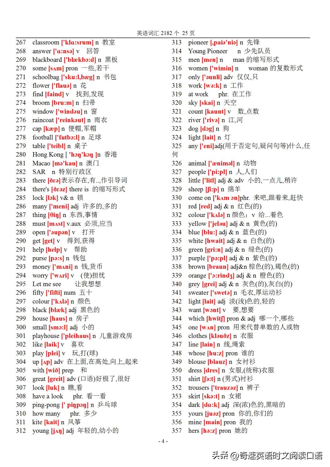 初中英语词汇表2182听写版,初中英语218个重点英语短语