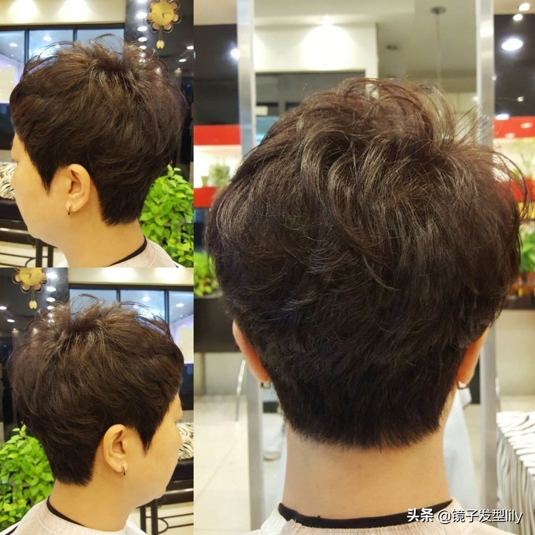 当下发廊最火发型,四十岁女士超短发流行发型
