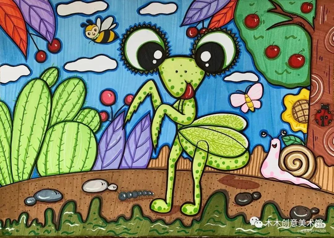 丙烯马克笔绘画可爱又简单的动物,24色马克笔绘画小动物