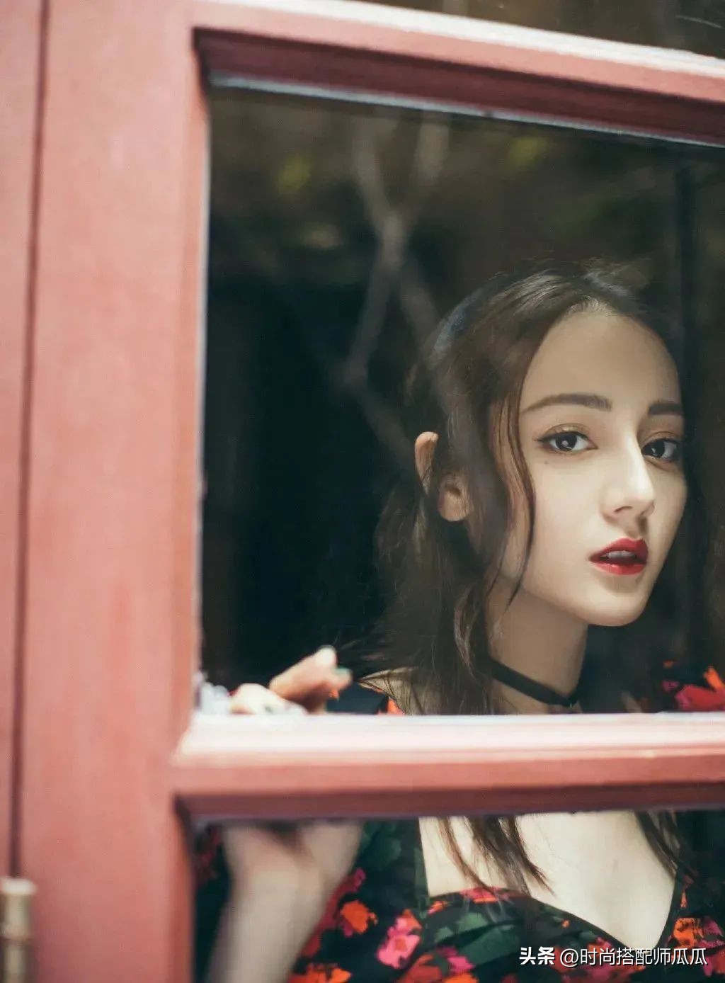 热巴同款发型中长发,热巴齐刘海发型