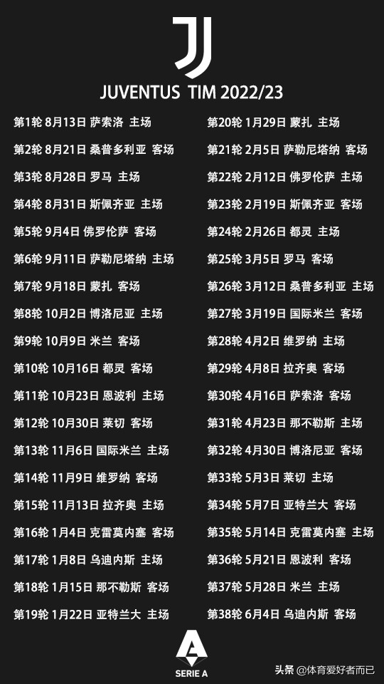 20212022赛季意甲联赛全部赛程,意甲赛程2020-2021赛季时间表米兰