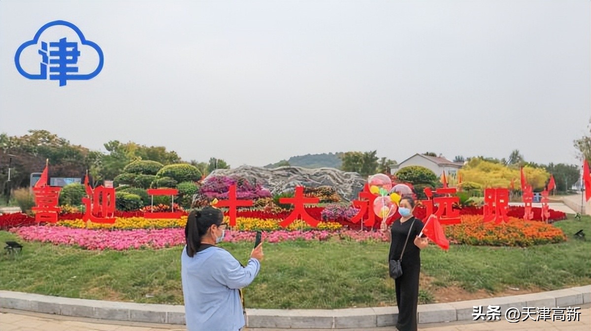 鲜花朵朵祝福祖国天津这些公园逛起来简直太美啦