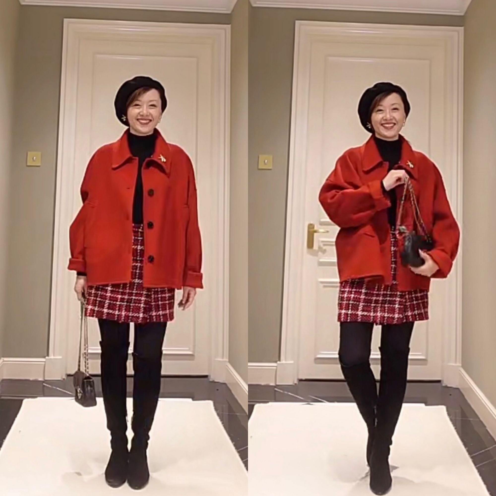 最适合小个子拜年的衣服,小个子拜年穿搭