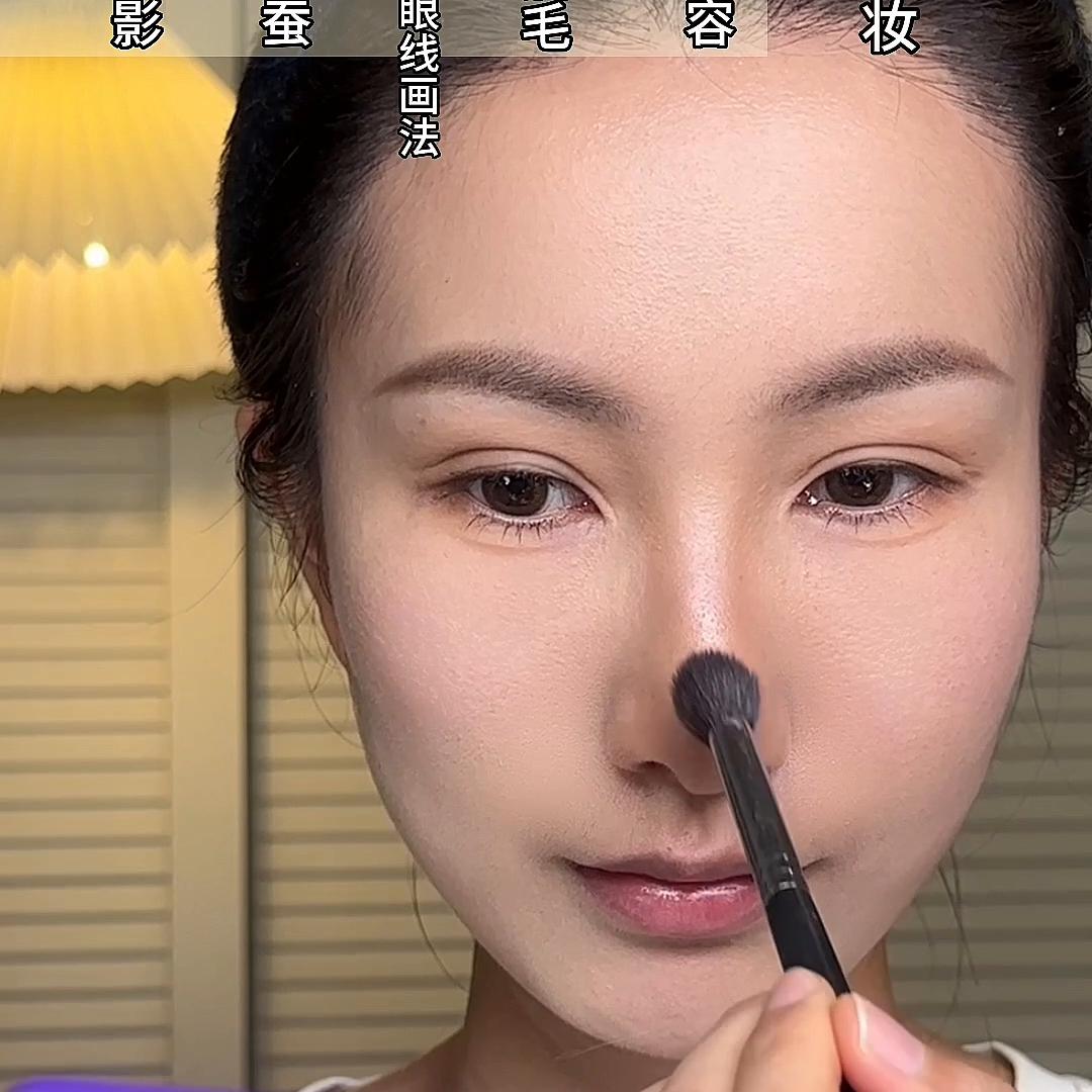 眼妆太难了试试无眼影红唇妆,无眼影红唇妆教程