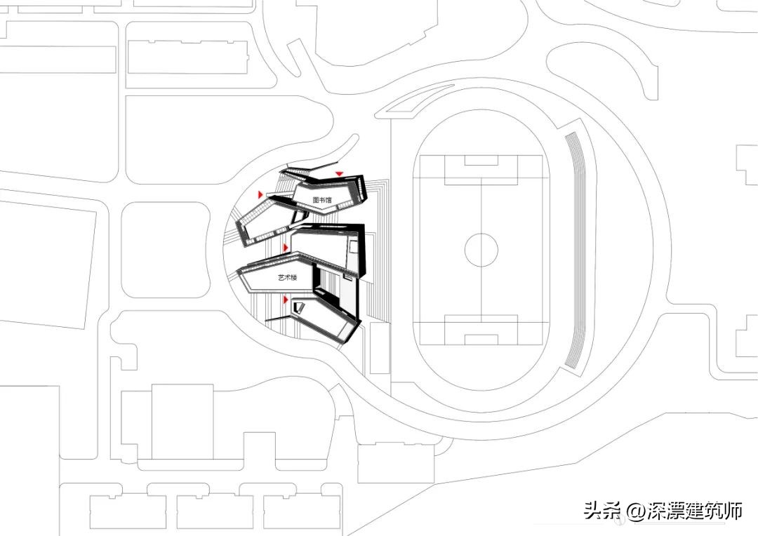 新作|友兰中学图艺综合楼：延展与折叠/WAU建筑事务所