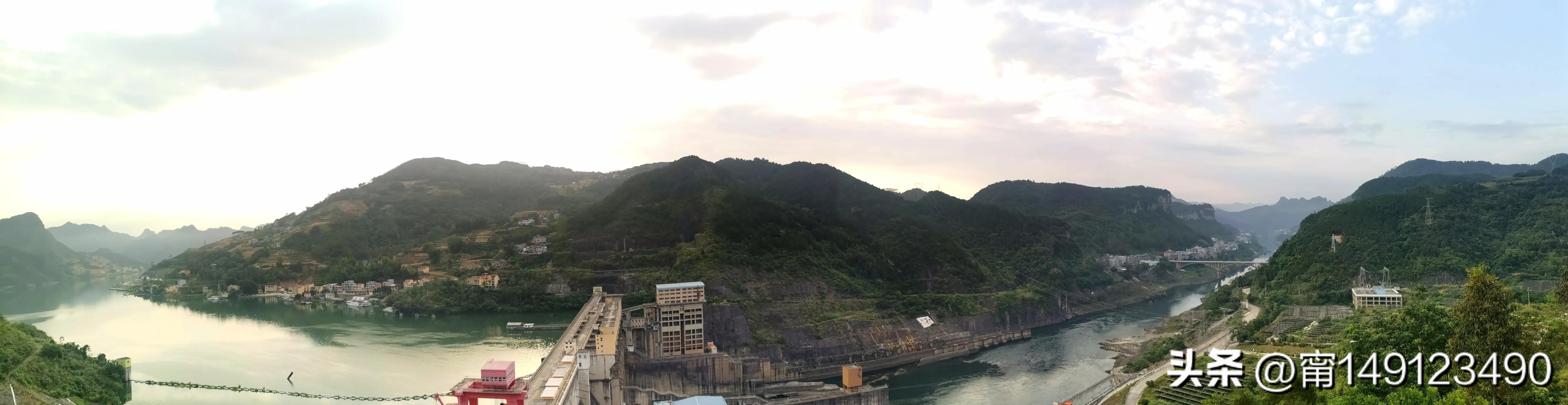 岩滩水电站建设画面,岩滩水电站历史图片