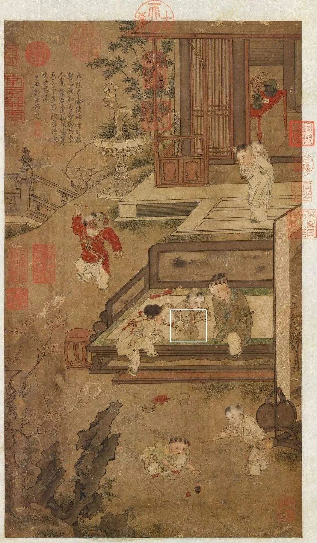 宋朝苏汉臣婴儿图,历史上的婴戏图