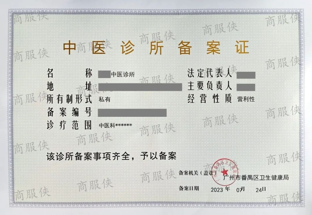 中医诊所资格证办理流程,诊所备案2021申请条件