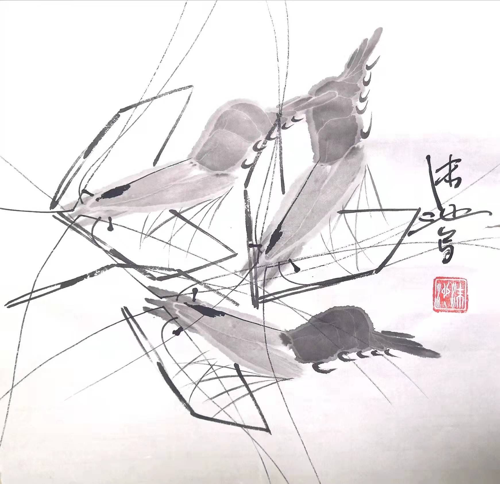 献礼党代会绘画,画家李沫池作品欣赏